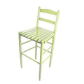 Coastal Green Ladderback Patio Bar Stool U880