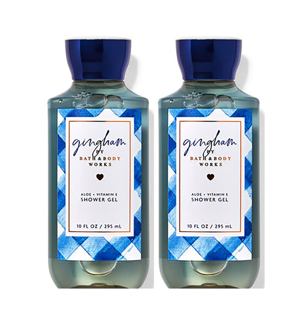 10 Oz 2 Pack Gingham Shower Gel G575360