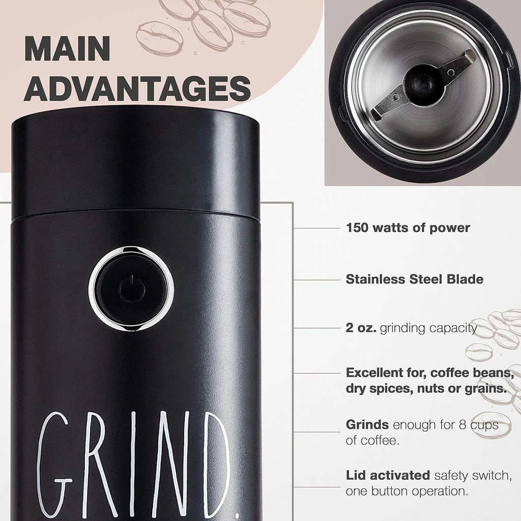 Black Electric Coffee Grinder E18187