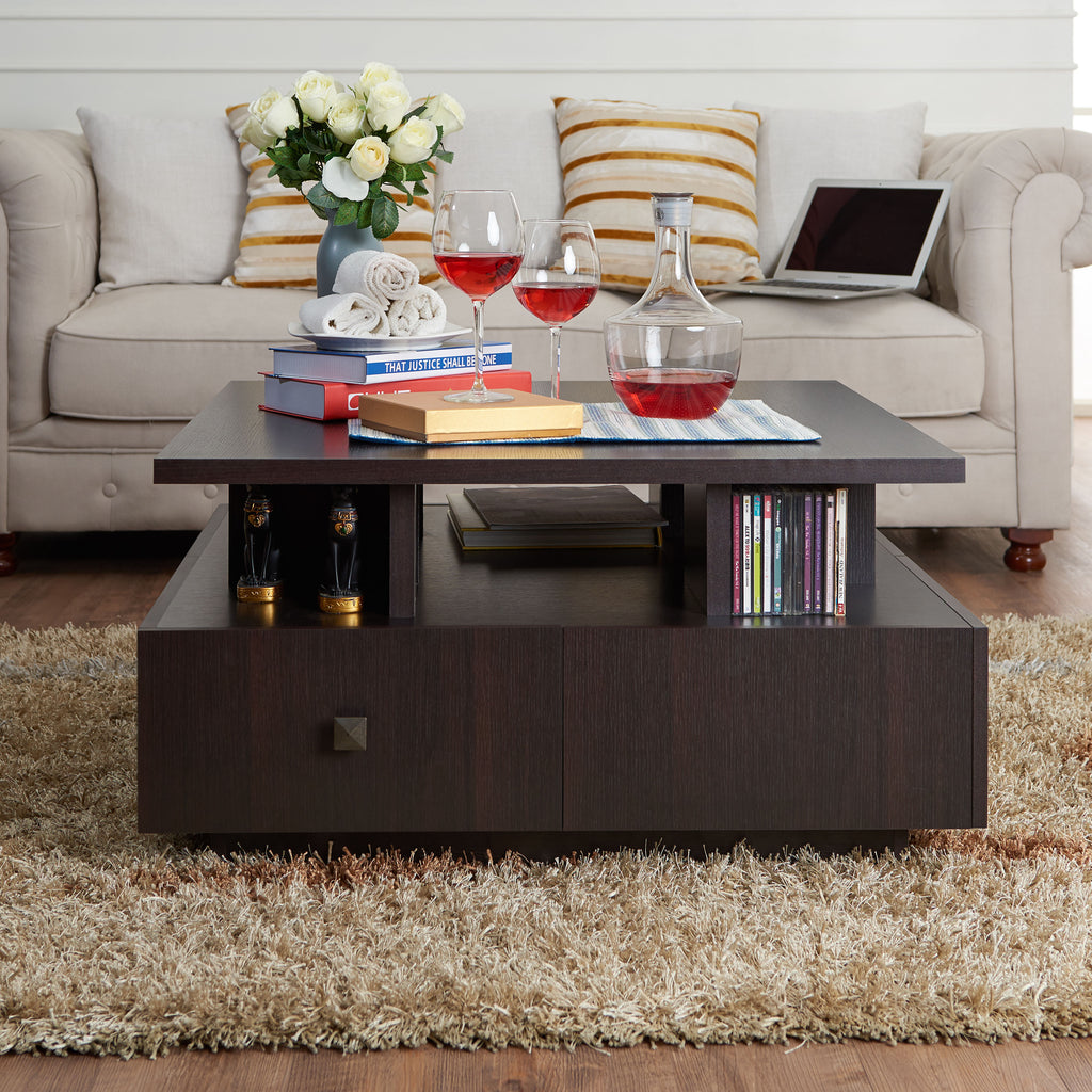 Espresso Storage Coffee Table A5104