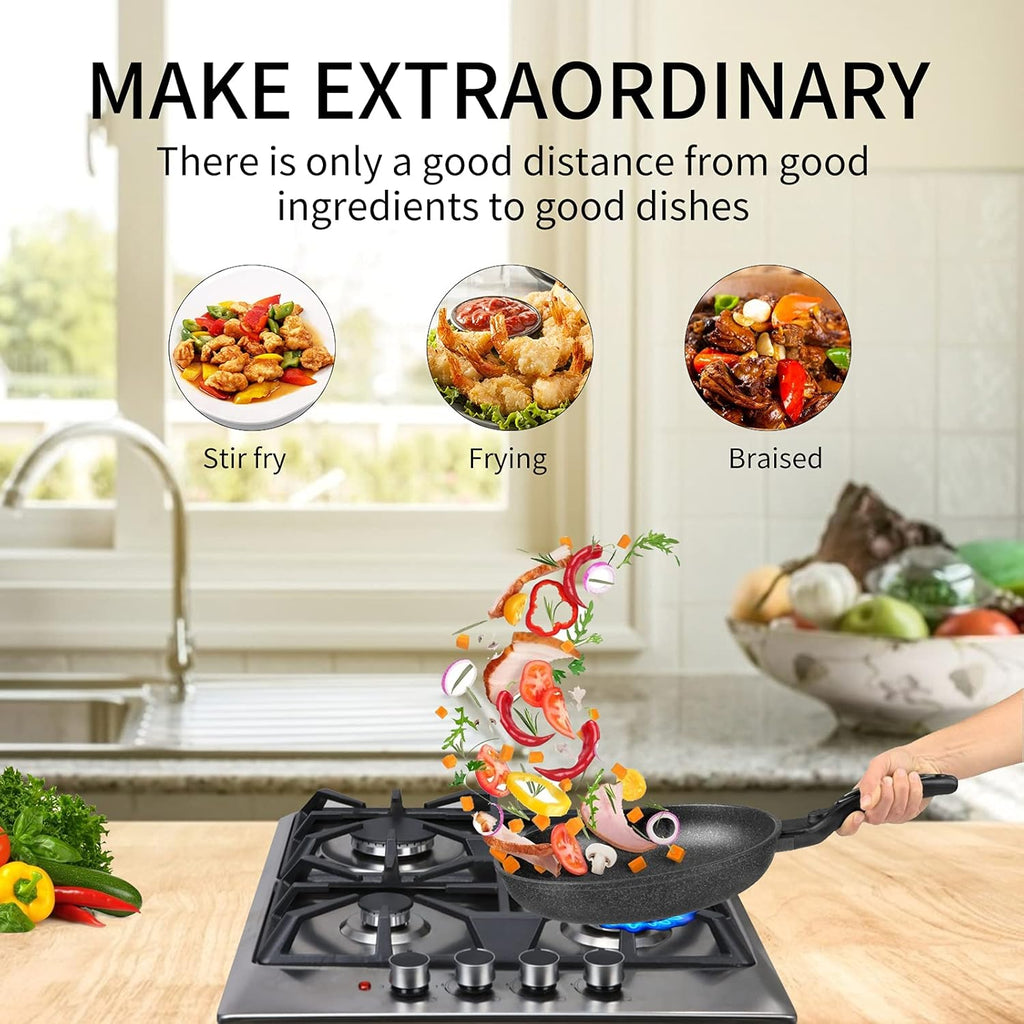 24×20 Inches Stainless Steel Gas Cooktop with 3 Sealed Burners +1 Electric Stove F724
