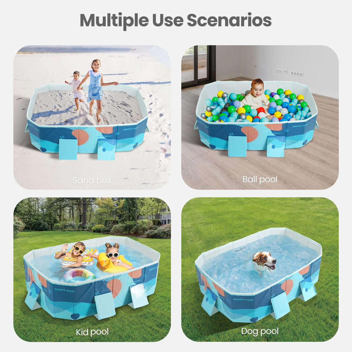 Foldable Swimming Pool Blue R43028