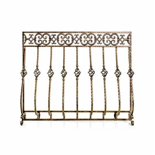 Matte Black Fireplace Screen D68469