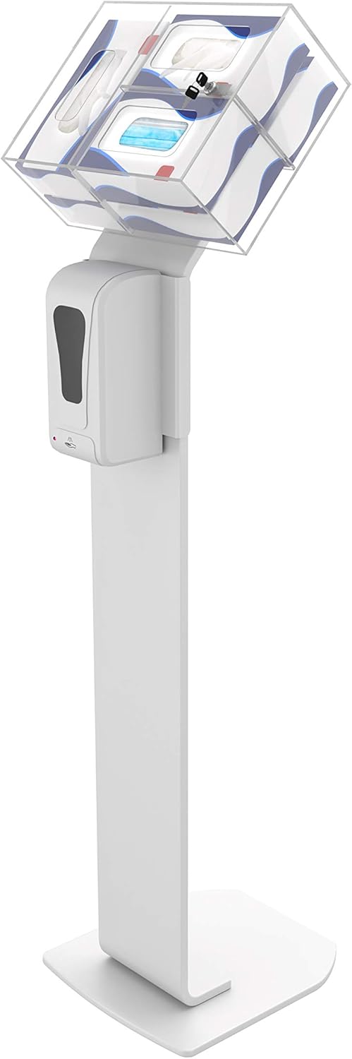 Heavy-Duty Acrylic Hand Sanitizing Station with Contactless Dispenser D827352