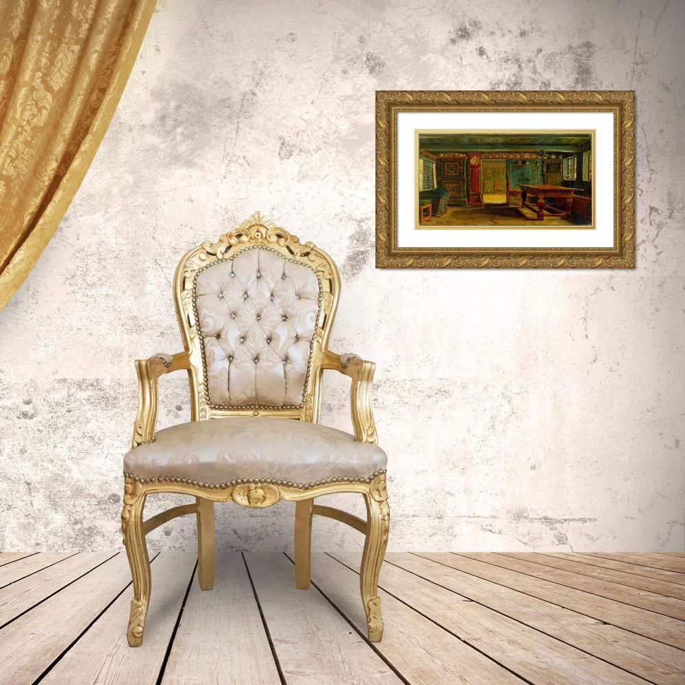 Gold Ornate Framed and Double Matted Museum Art Print S563331
