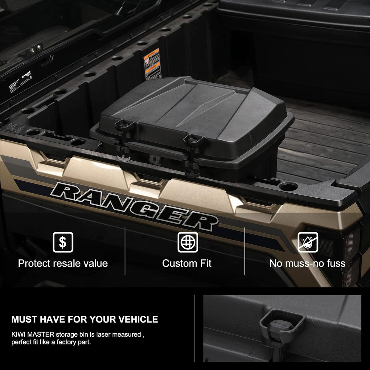 Rear Cargo Box Trunk Bed Tool Storage Bin O752331