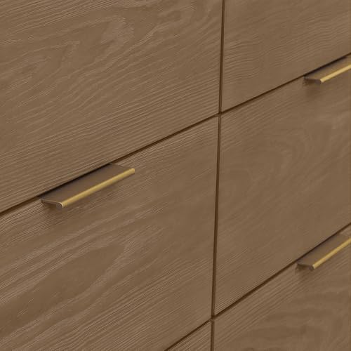 Teak Brown 6 Drawer Dresser R3588