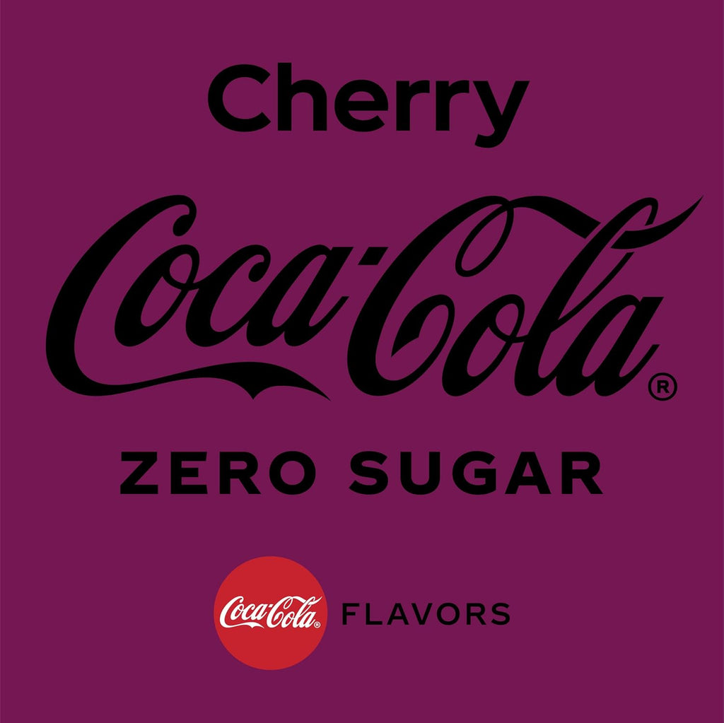 Cherry Coke Zero Sugar Soda Soft Drink, 16.9 fl oz, 12 Pack F95034
