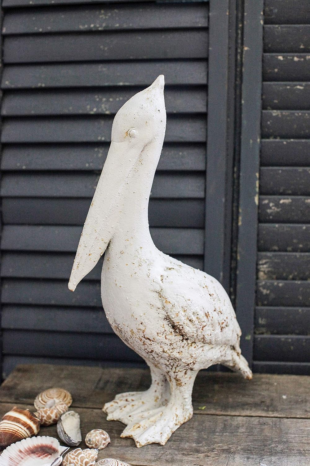 Resin Pelican with Distressed White Finish X830927