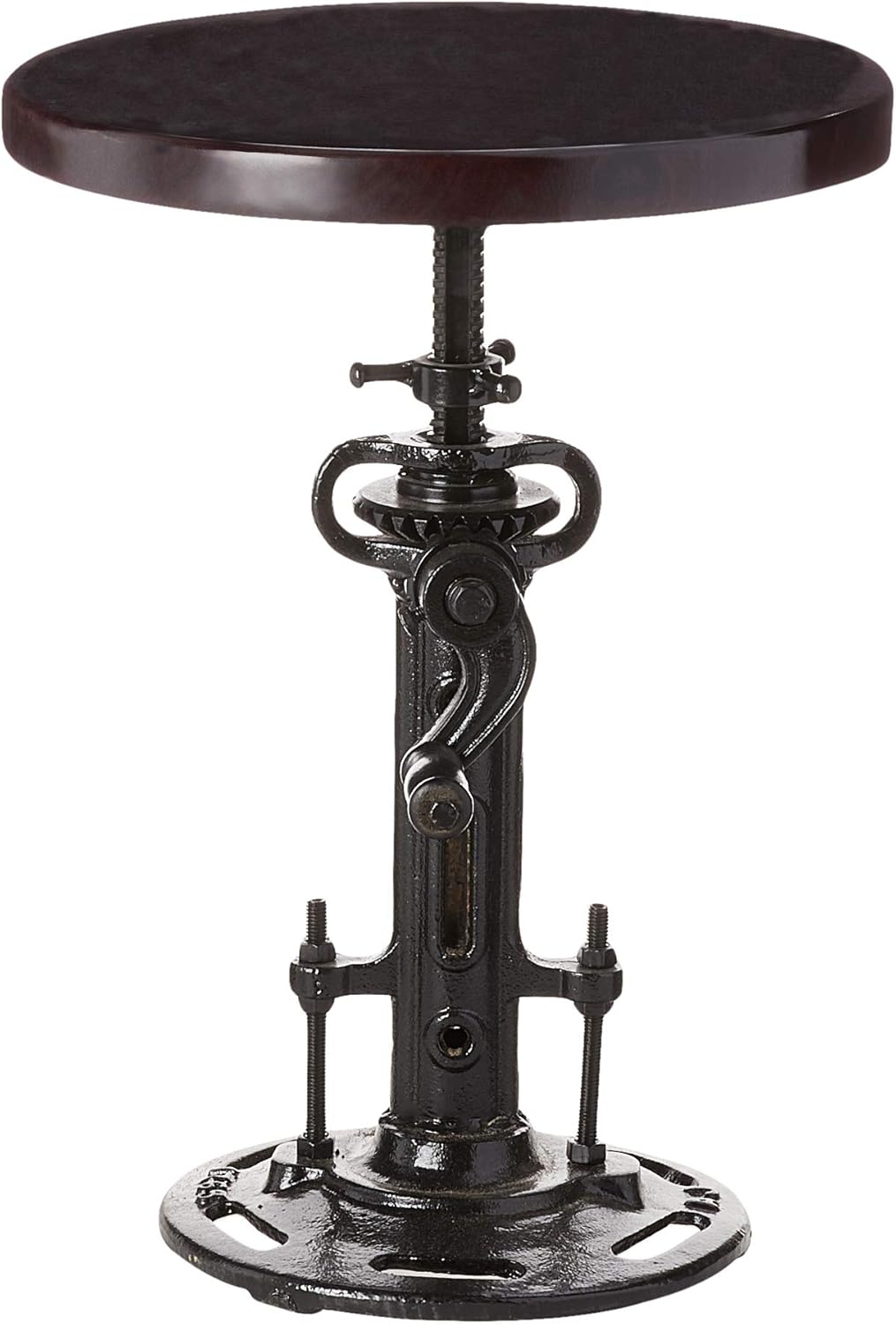 Cast Iron Mango Wood Stool Q87610