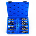 13pcs Annular Cutter Set, 1'' Cutting Depth, 3/4'' Weldon Shank, HSS Mag Drill Bits Kit with 2 pcs Pilot Pin S13461