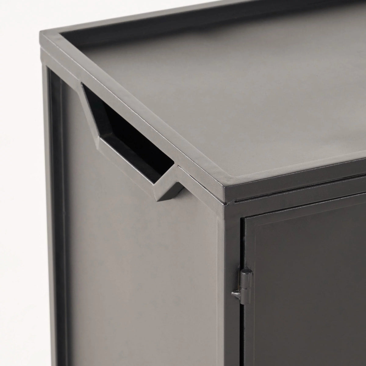 Matte Black Metal Outdoor Side Table M558810