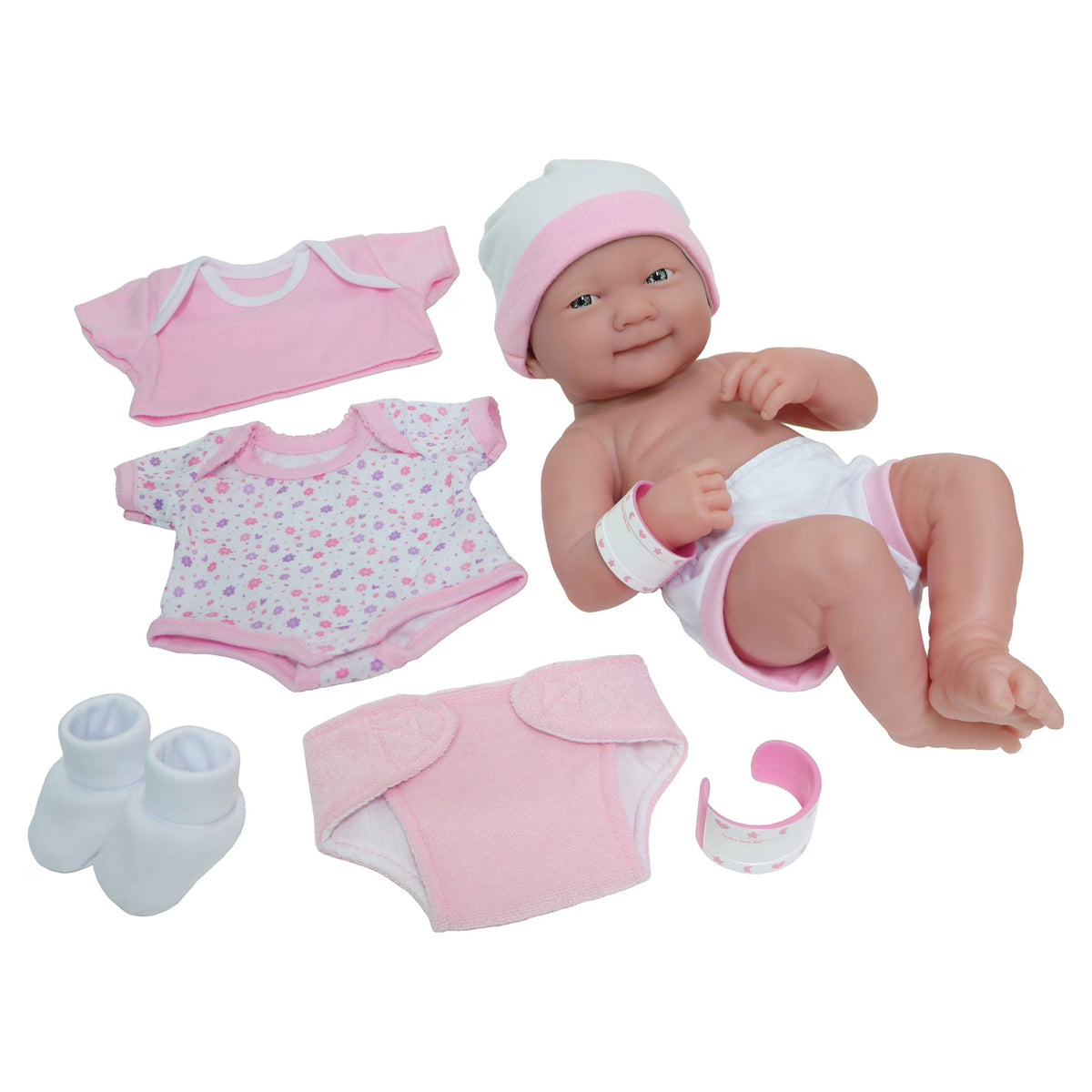 14 All-Vinyl Smiling Baby Doll Playset, 8 Pieces C259