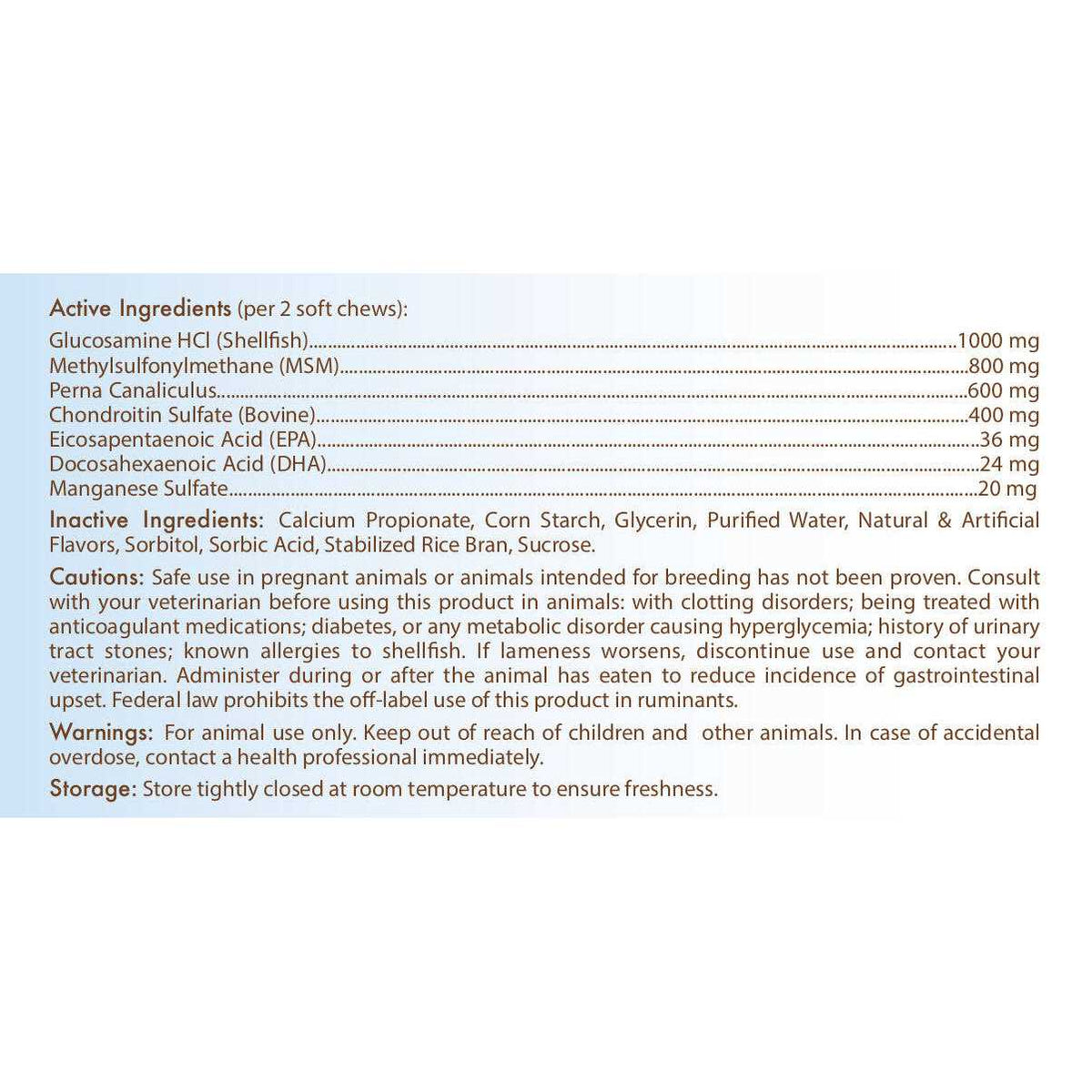 Bulldog Hip and Joint Soft Chews 50 Count Q2838