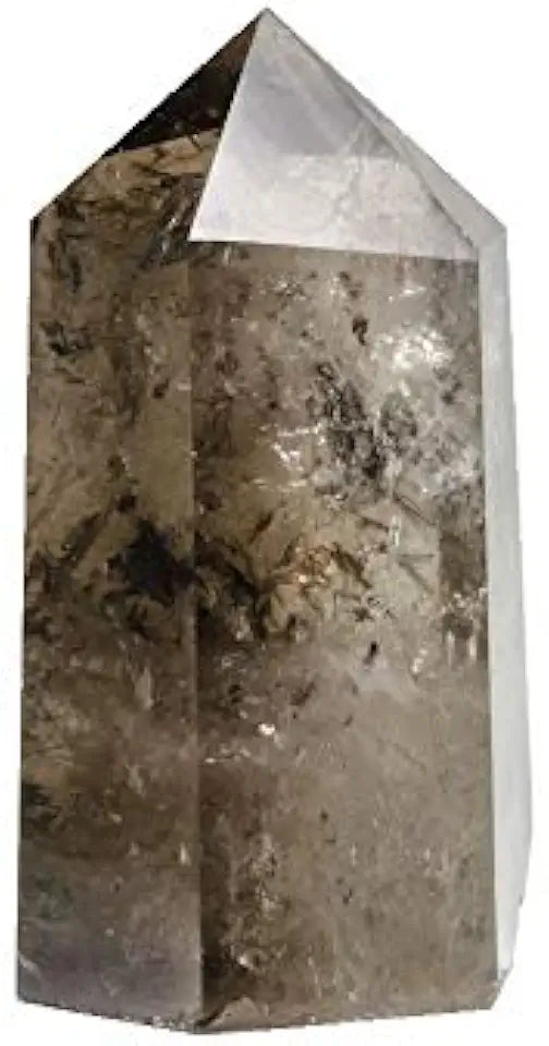 4" Natural Smoky Quartz Crystal Point Obelisk Tower M3718