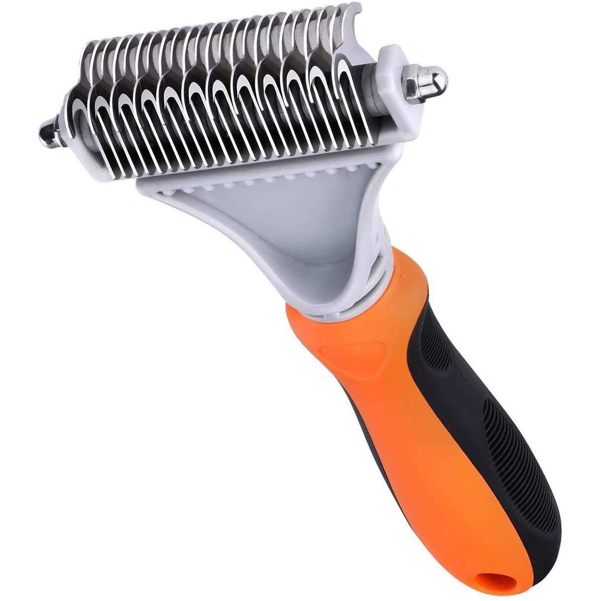 Poodle Pet Dematting Comb for Dogs Handheld Undercoat Dematter Rake Grooming Tool for Long or Short Hair B43946
