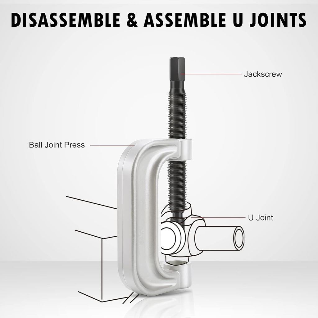 Ball Joint Press & U Joint Removal Tool Kit with 4wd Adapters C114
