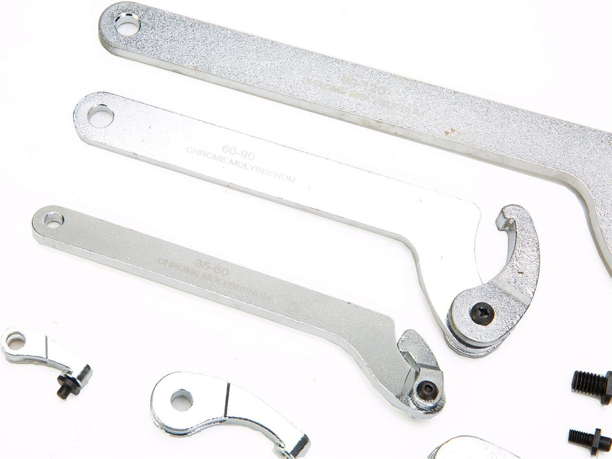 Adjustable Hook And Pin Wrench Spanner Tool Set Pack of 2 L669664