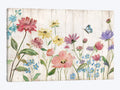 Wildflower Flutter on Wood Canvas Wall Decor Prints M410361