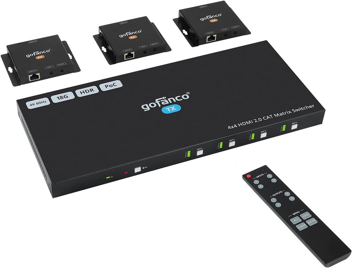 HDMI Extender Splitter 1080p Over Cat5e/Cat6/Cat7 Ethernet Cable Q75725