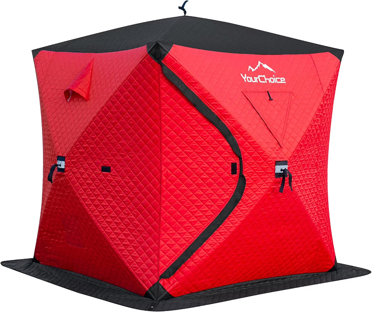 Pop Up 3-4 Person Insulated Ice Fishing Shelter I963670