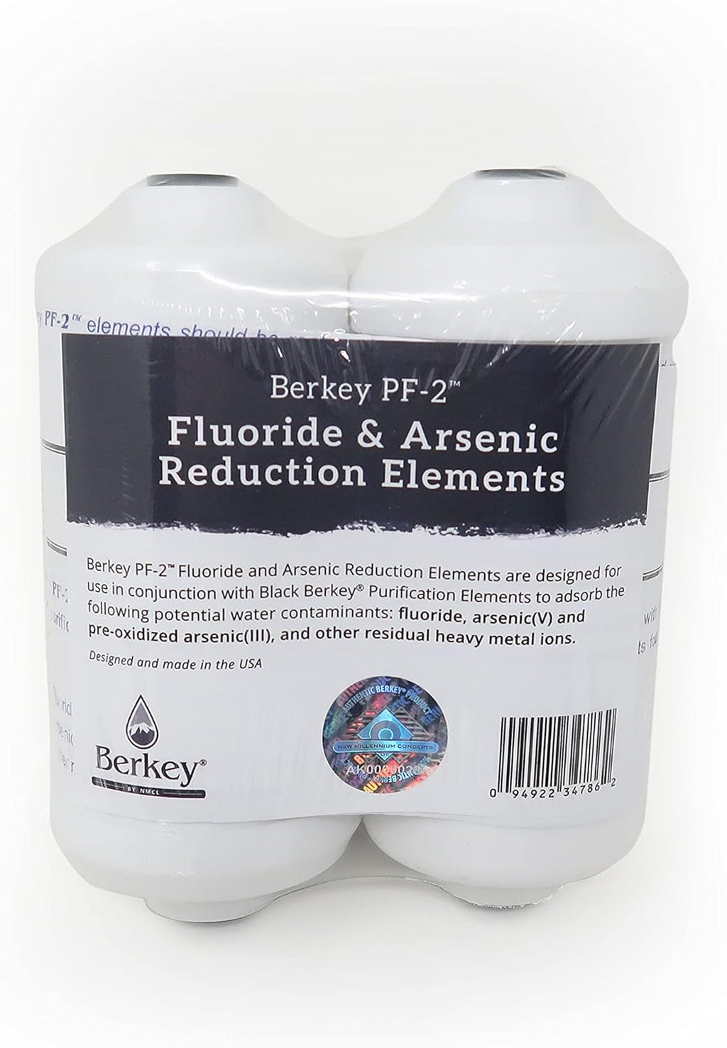 Black Berkey Purification Elements with PF-2 Fluoride and Arsenic Reduction Elements - Combo Pack C81573