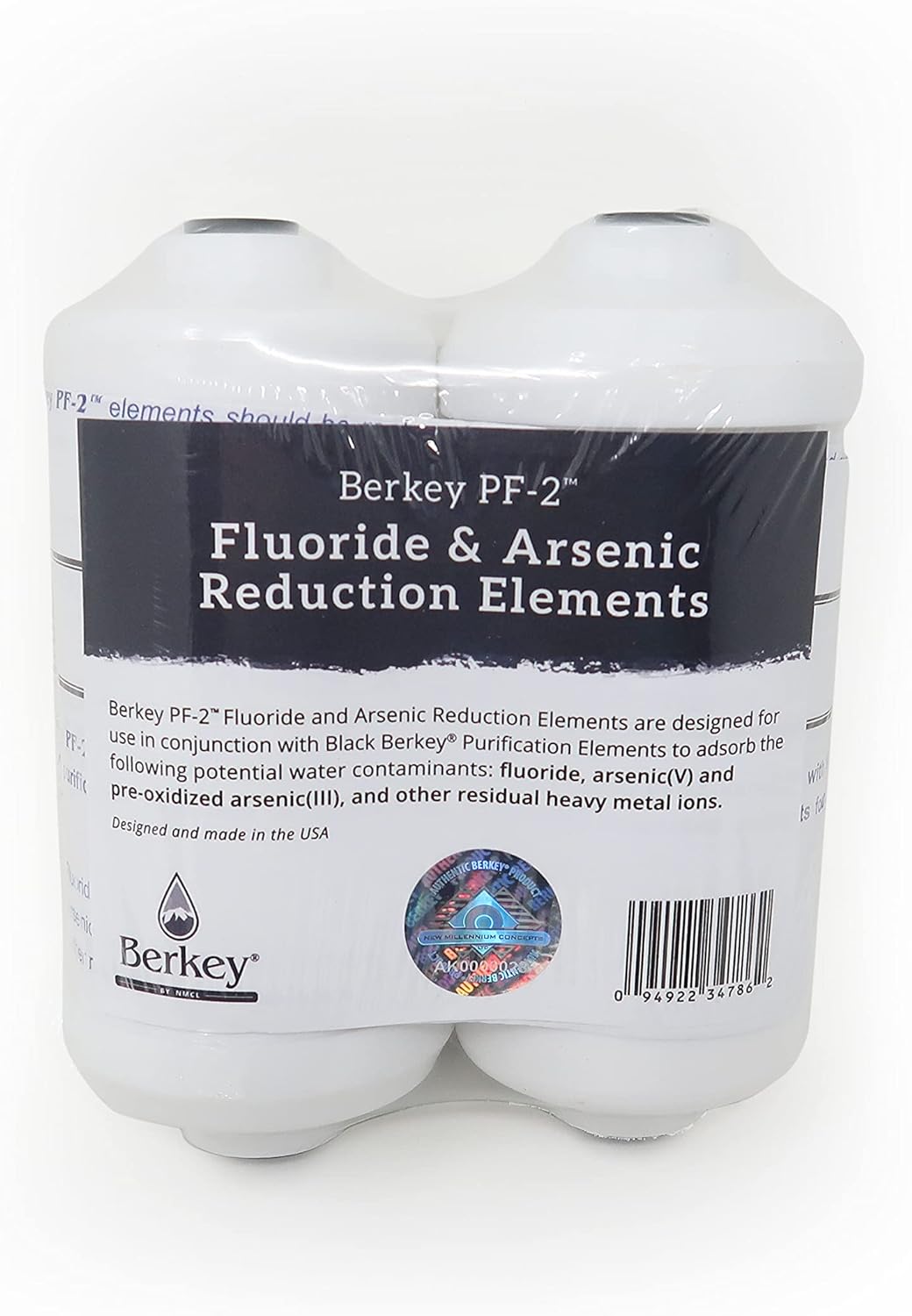 Black Berkey Purification Elements with PF-2 Fluoride and Arsenic Reduction Elements - Combo Pack C81573