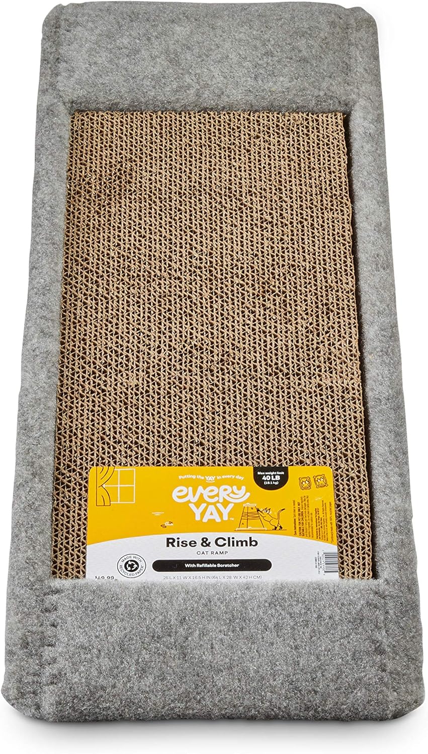 Cat Ramp with Refillable Double Scratcher, Multi-Color Pack of 2 J123906