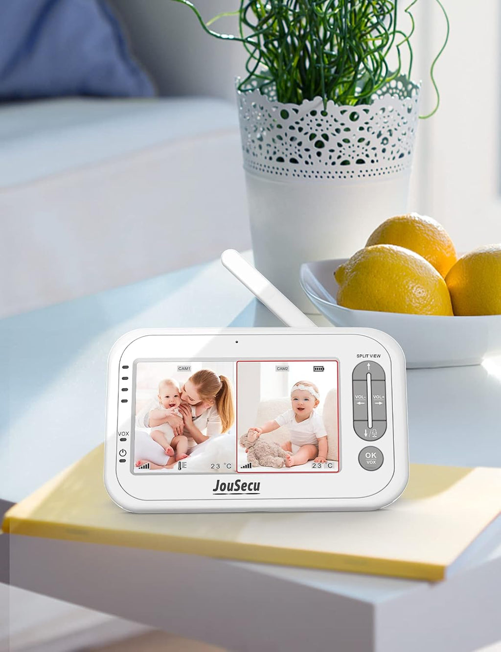 Baby Monitor with Camera and Audio 4.3 Inches LCD Split Screen Q876