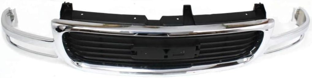 Chrome Shell Painted Black Insert Plastic Grille Assembly A749575