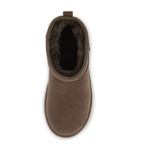 Women's Genuine Suede Platform Boot with Memory Foam K99780