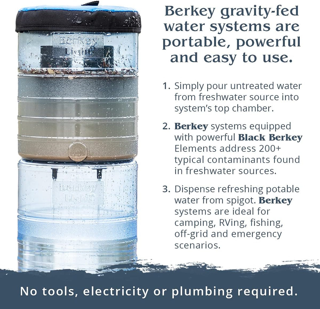 Black Berkey Purification Elements with PF-2 Fluoride and Arsenic Reduction Elements - Combo Pack C81573