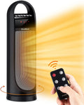 Tower Space Heater, 22" Electric Oscillating Floor Heater with Thermostat, Remote, Timer, 1500W T783