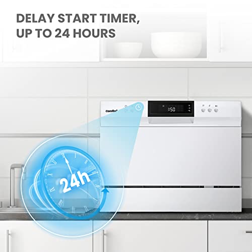 Black Countertop Portable Dishwasher, 6 Place Settings F297515