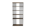 Brown Wood 5-Shelf Bookcase D30256
