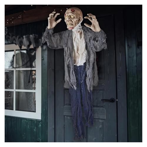 Halloween Hanging Zombie Outdoor Prop with Flowing Robe L1610