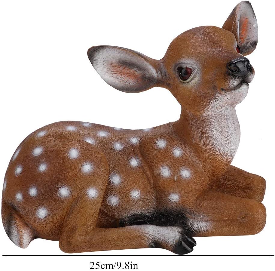 Deer Figurine Garden Animal Statues U5285