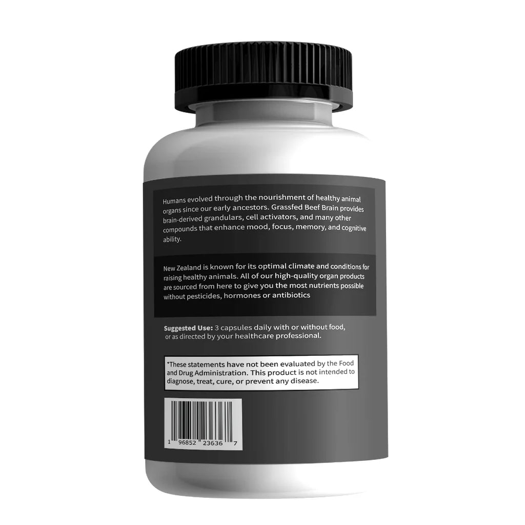 Grassfed Beef Brain 90 Capsules 1500mg K294