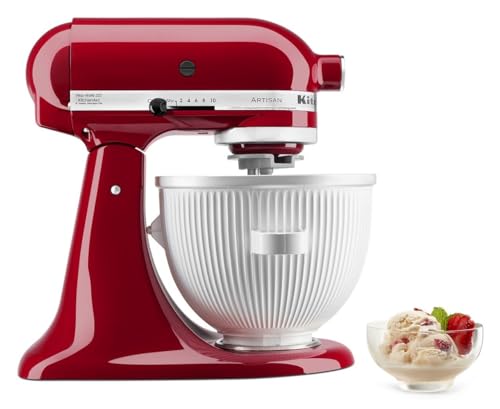 White 2 Quart Ice Cream Maker Attachment for Stand Mixer D88454