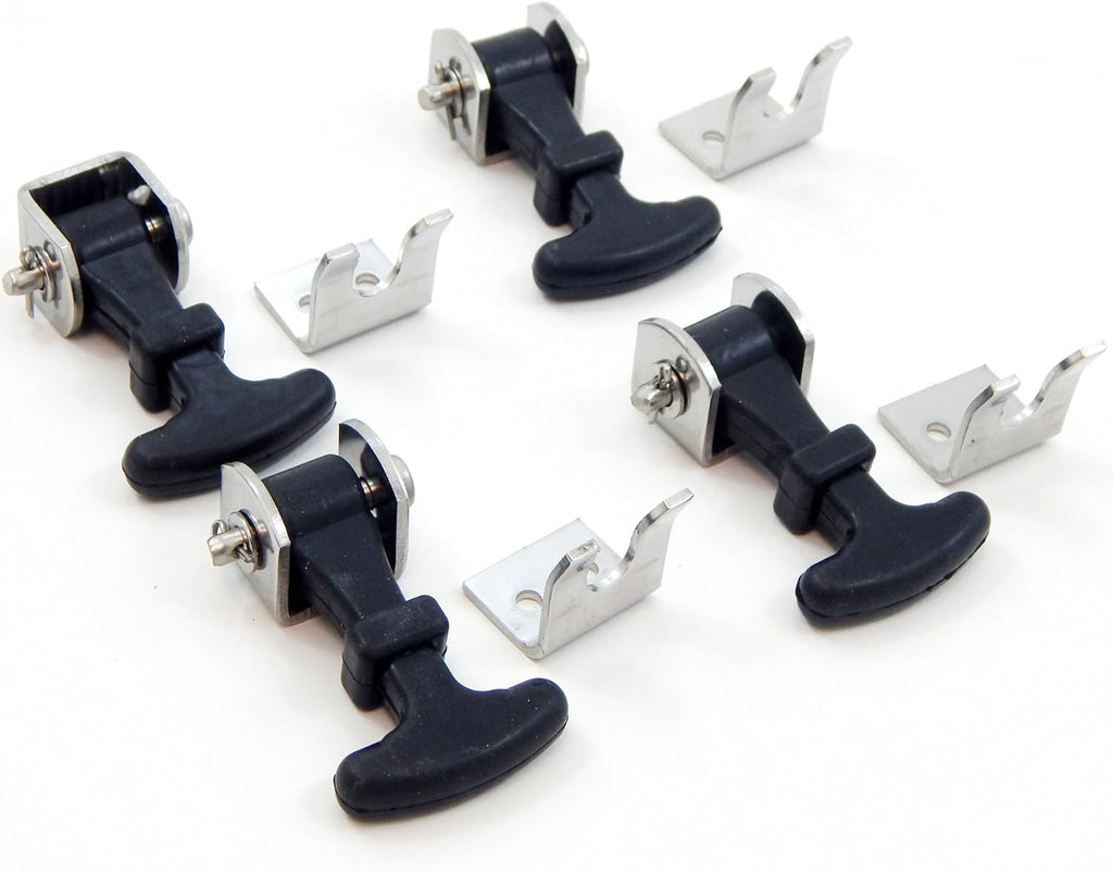 20 Piece Stainless Steel T Handle Latch Catch Hold-Down 2.5 Inch Draw Hardware Replacement Y2175
