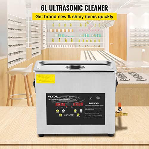 6L Ultrasonic Cleaner with Heater Timer X17560