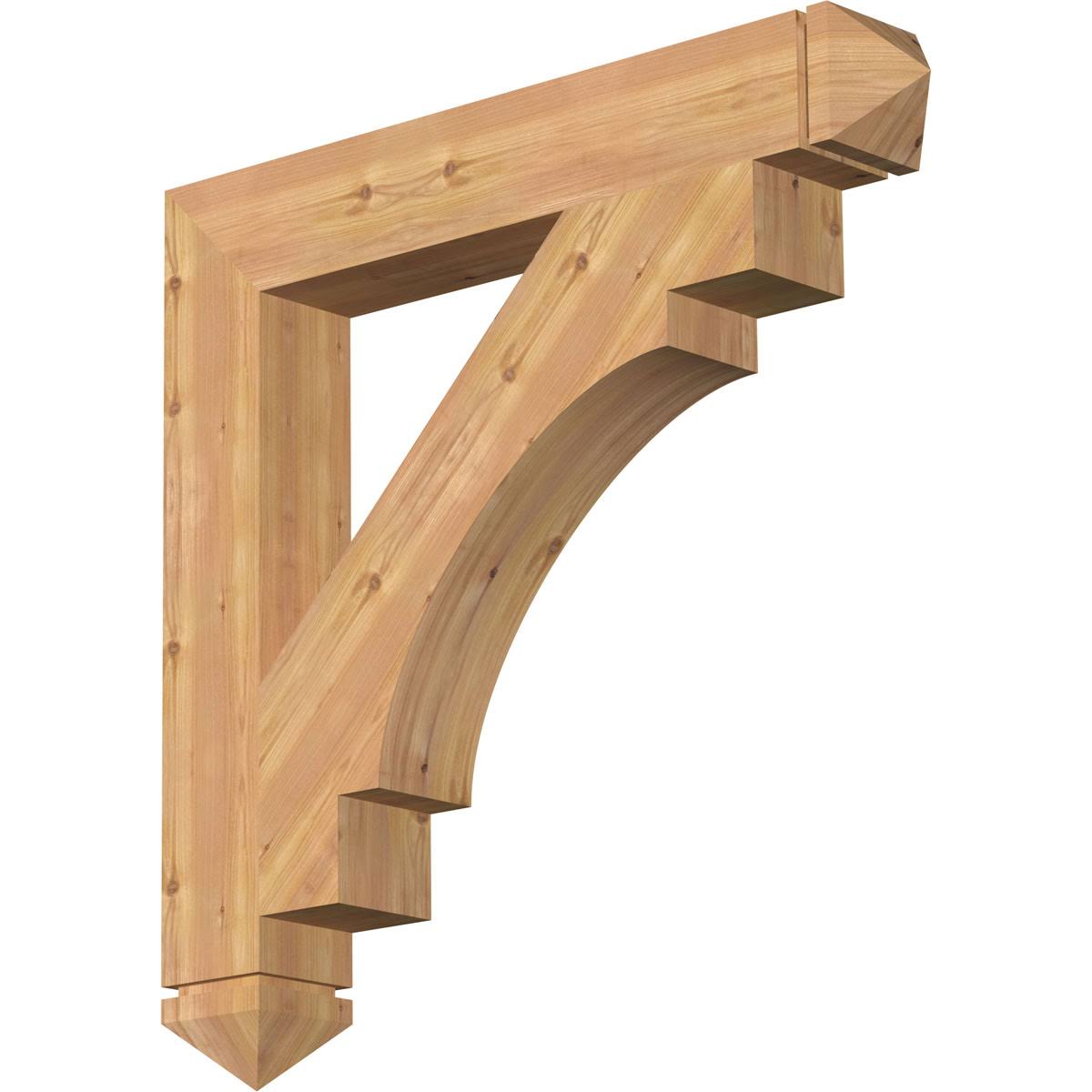 5 1/2x22W x 38x22D x 38x22H Western Red Cedar Bracket M72700