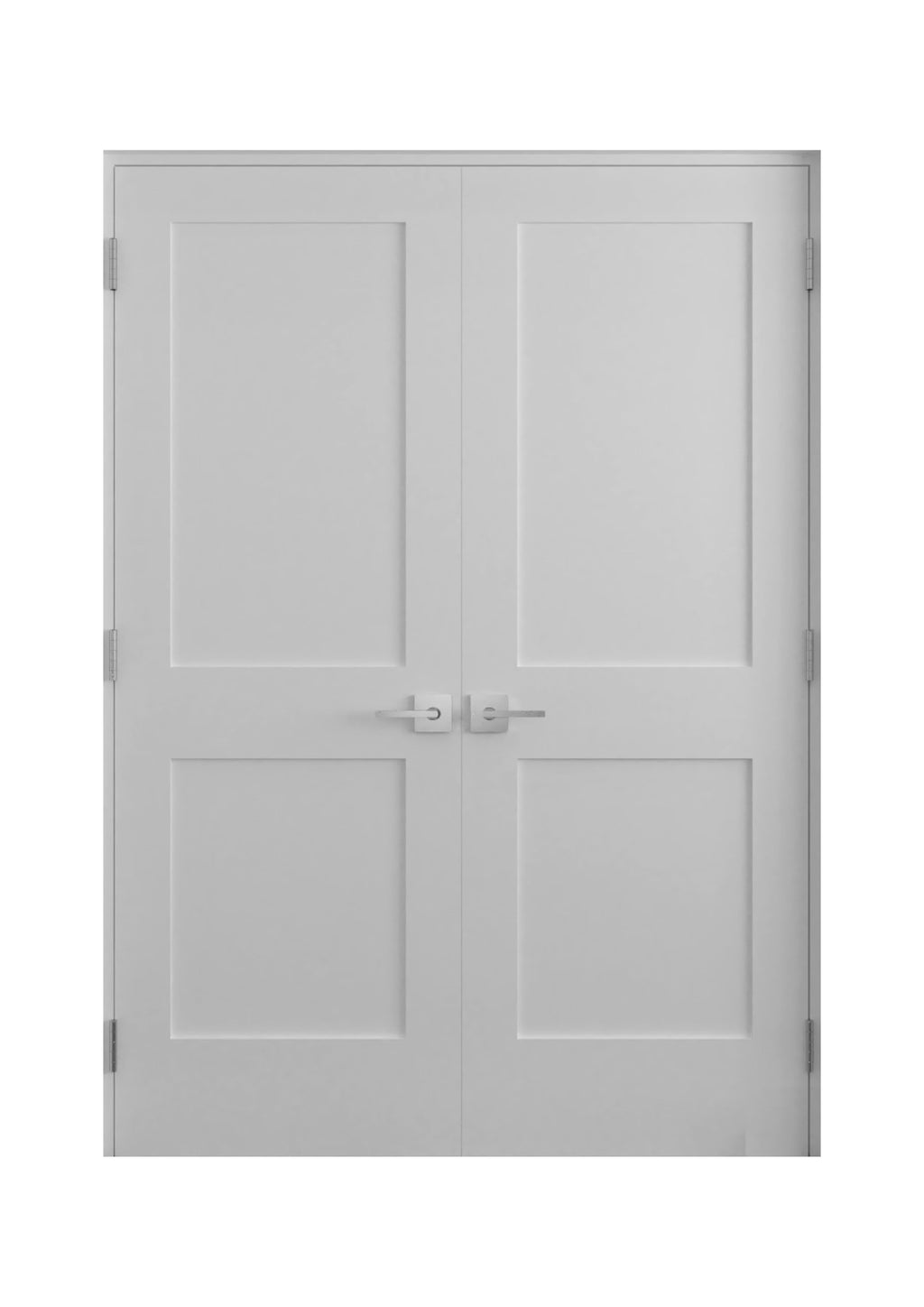 Solid Core Double Prehung French Door with Oil Rubbed Bronze Hinges M6249