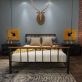 Metal Platform Bed Frame with Headboard and Footboard Full Z9283