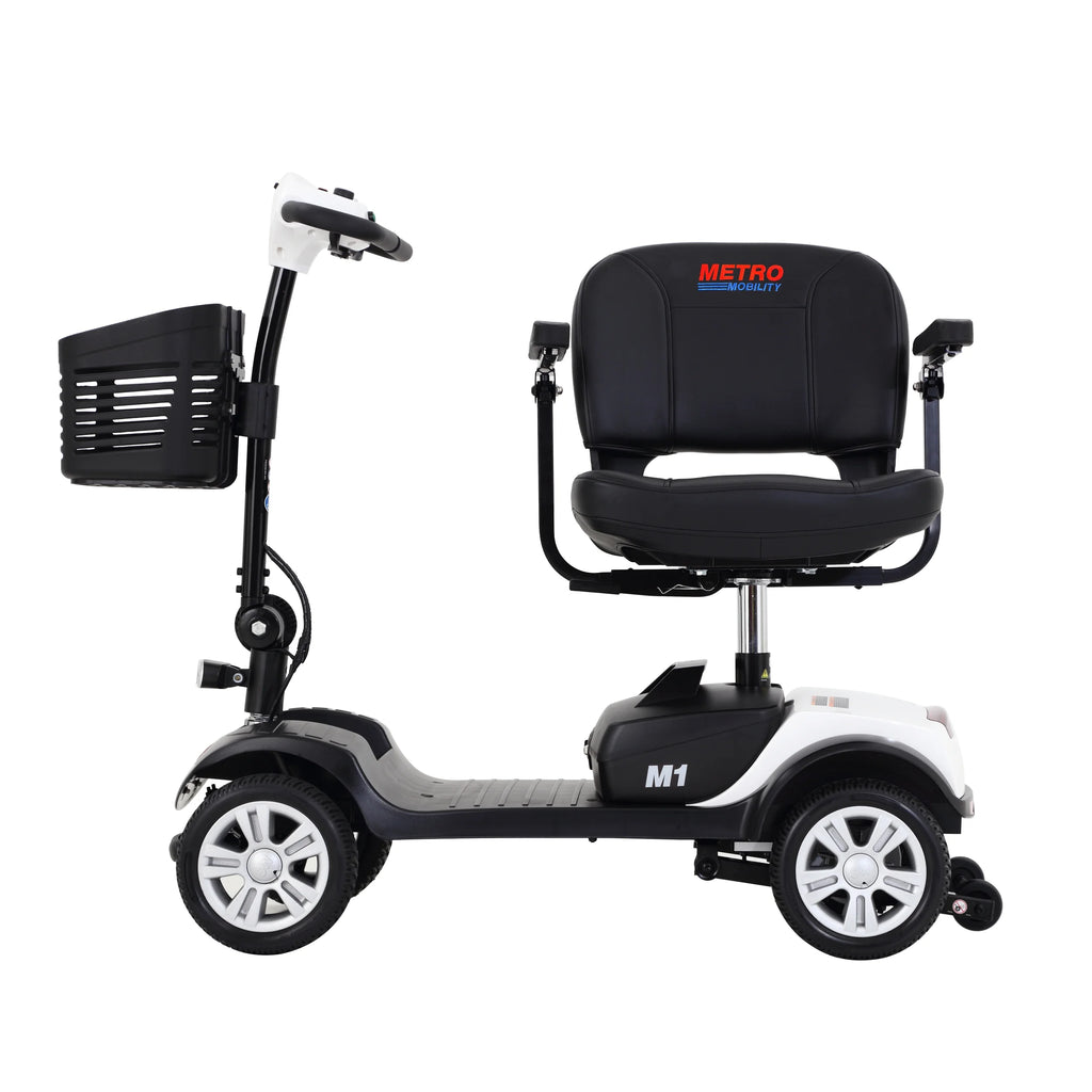 Lightweight Folding 4-Wheel Mobility Scooter with Side Bag F9781
