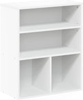 3 Tier White Bookcase S3330
