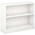 2 Shelf Bookcase in Pure White C9210
