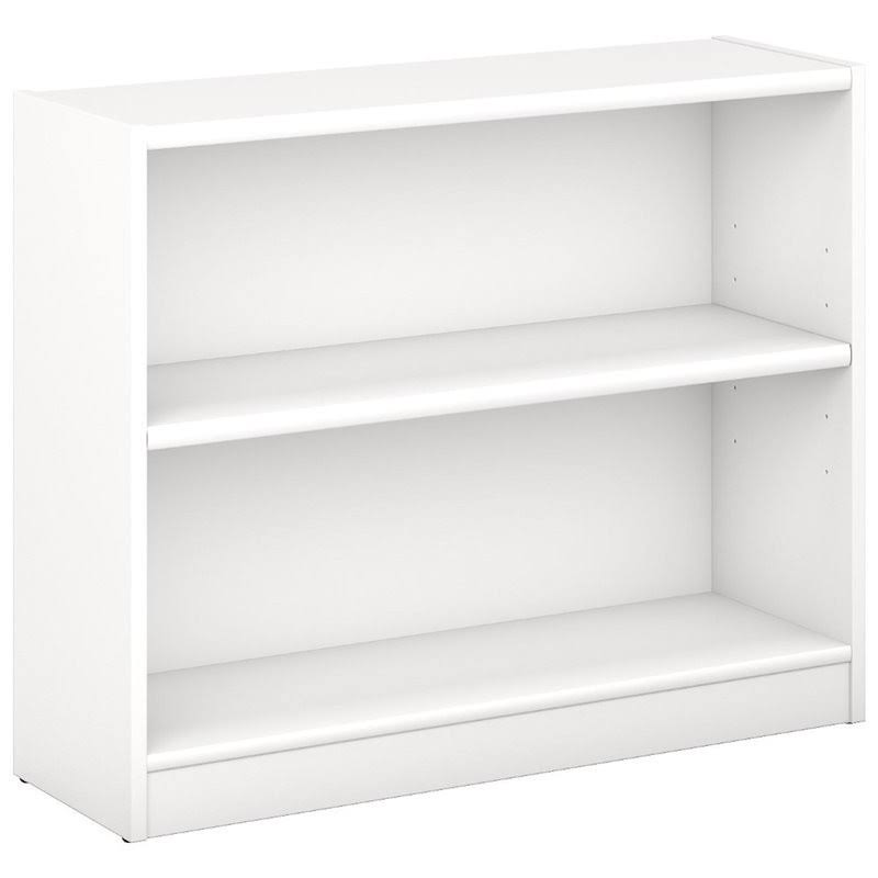 2 Shelf Bookcase in Pure White C9210