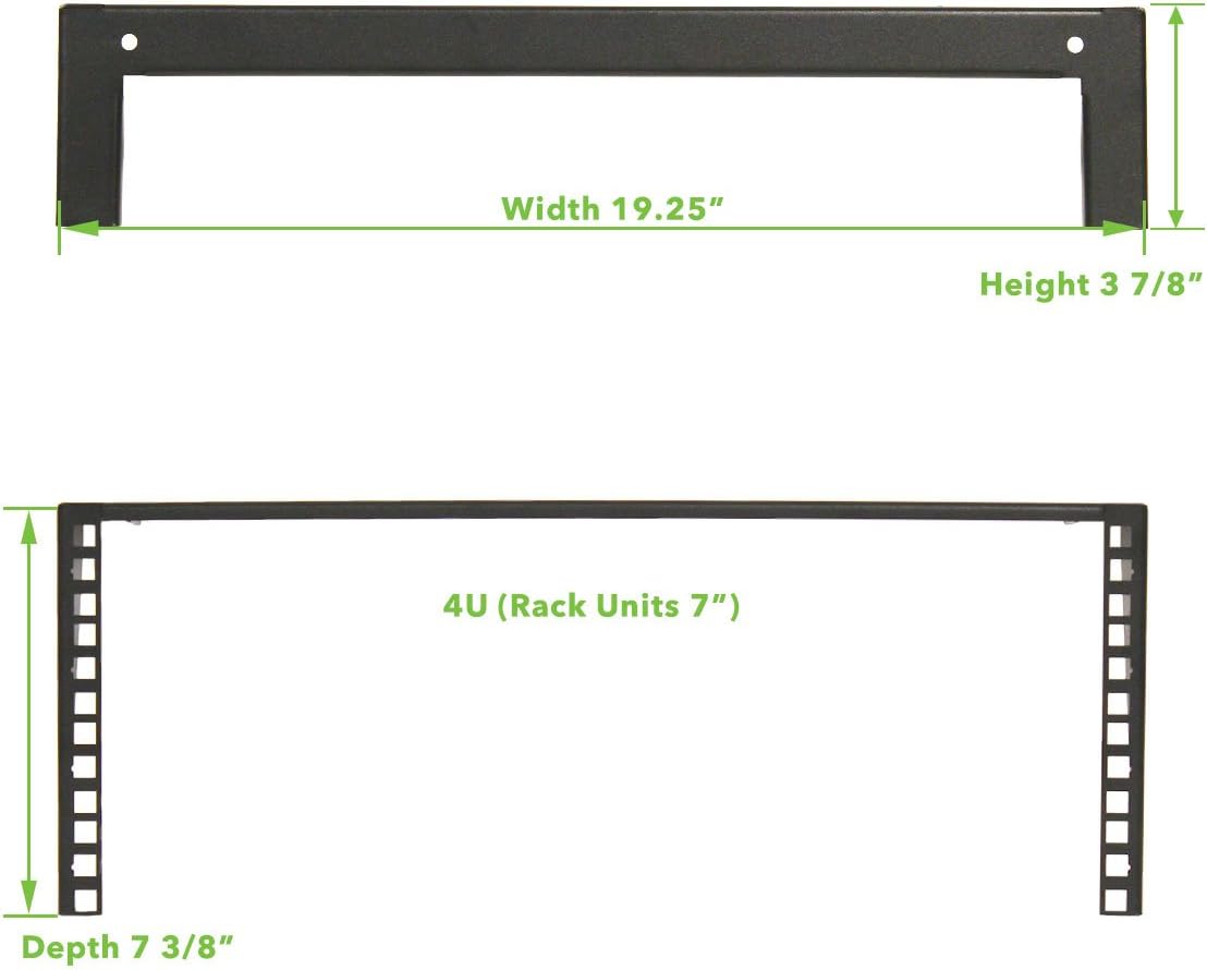 2U 19 Inch Vertical Wall Mount Server Rack Black D712