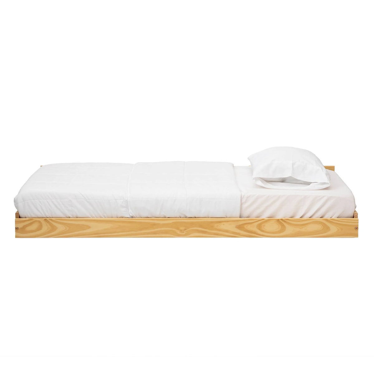 Twin Solid Wood Trundle Bed Natural X4987